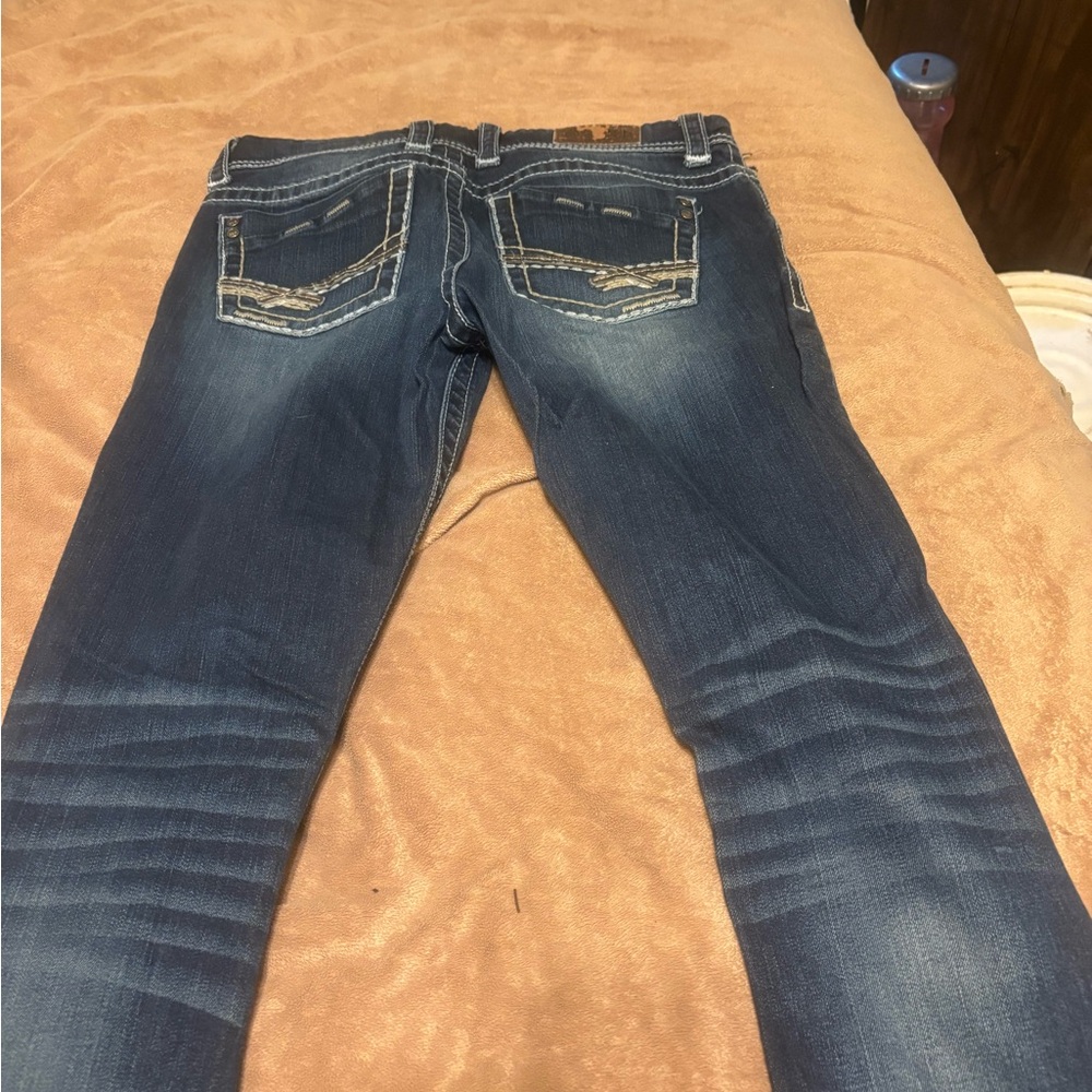 BKE Women's Dark Blue payton Jeans - Picture 2 of 3